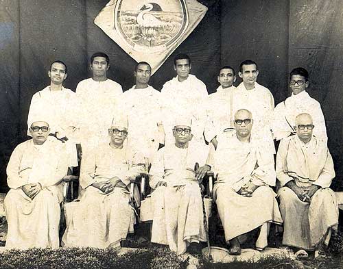 Swami Gambhirananda at Puri Mission Ashrama